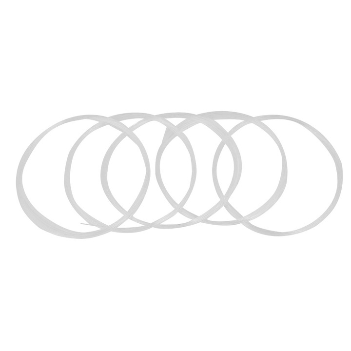 Linii de pescuit cu musca Enforose, 15ft, set 5 buc, nylon, alb, rezistent la apa