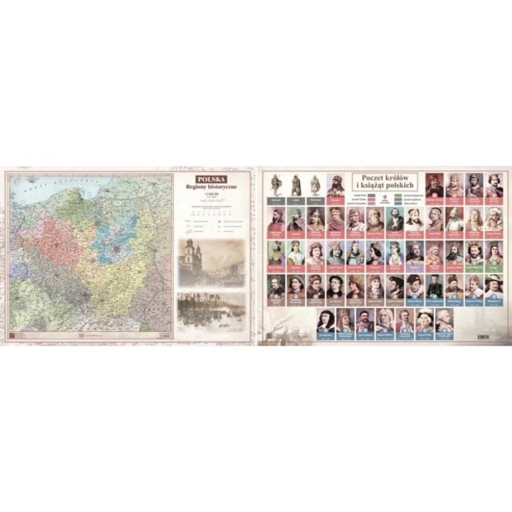 Harta de perete, Art-Map, A2, 42x59.5 cm, 2018