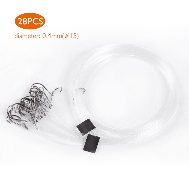 Set 28 carlige jig head Enforose, 10 tipuri, 0.3mm-0.4mm, 4-8g