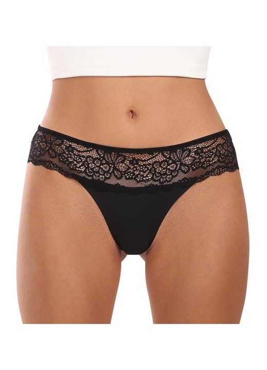 Lenjerie intima dama, Julimex, Sintetic, Negru, L INTL