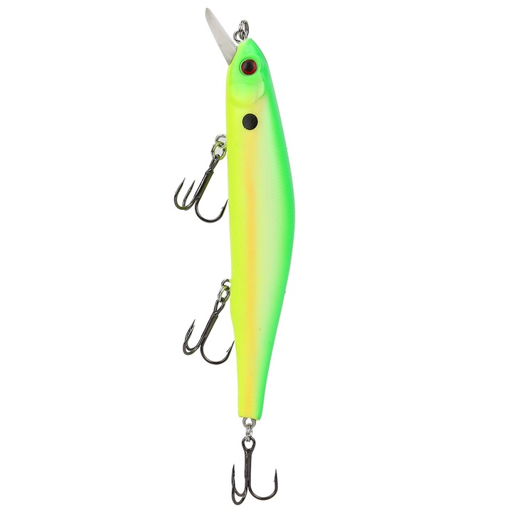 Horgászcsali, Enforose, műanyag, zöld, 112 mm