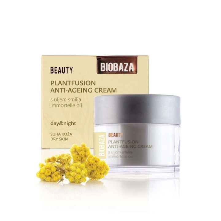 Arckrém, Anti age, BIOBAZA, Hialuronsavval és Immortality, 50ml