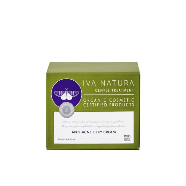Arckrém, IVA NATURA, pattanások ellen, boróka és omán kivonattal, 50ml