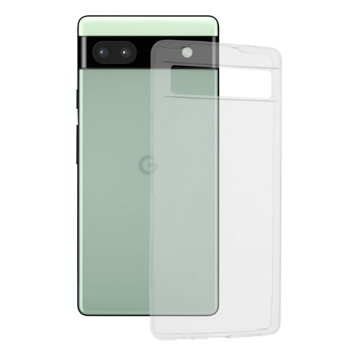 Кейс за Google Pixel 6a - Clear Silicone - Прозрачен