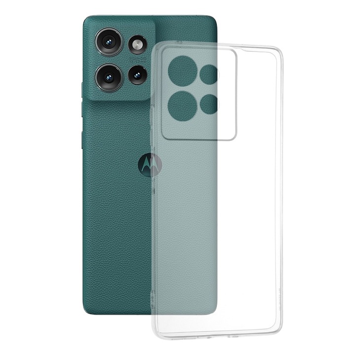 Кейс за Motorola Edge 50 - Clear Silicone - Прозрачен