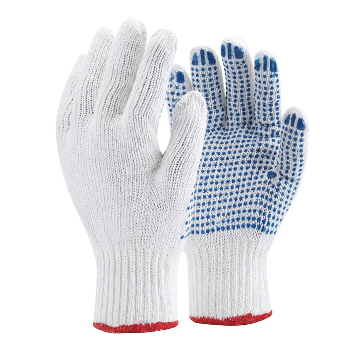 Manusi de protectie, TOP, Bumbac, Alb, XL