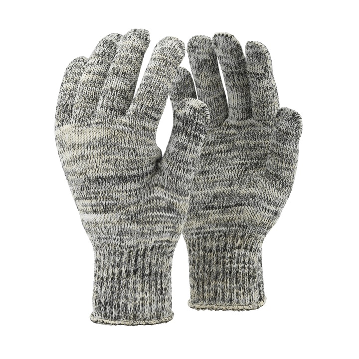 Ръкавици от конец TOP BRICK, 80% полиестер 20% памук, сиви, размер: XL/10