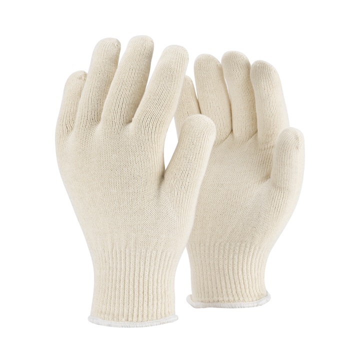 TOP GLV-COMBO Защитни ръкавици, двойна подплата, 100% памук, бели, размер: L/9