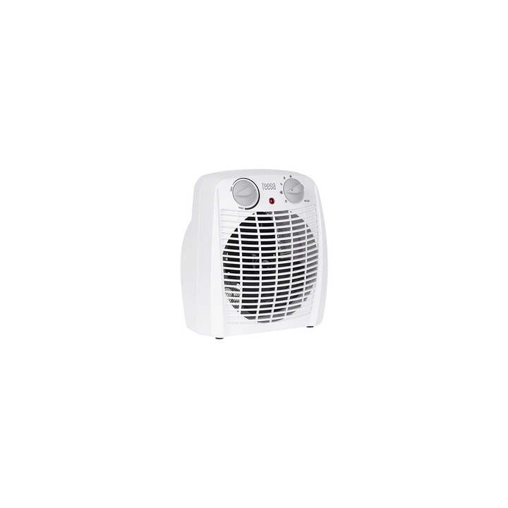 Aeroterma electrica, portabila, 3 trepte de putere 800 W / 1200 W / 2000 W, Alba