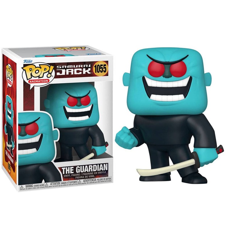 Figurina Funko POP! Samurai Jack The Guardian 1055, detalii precise, ambalaj original