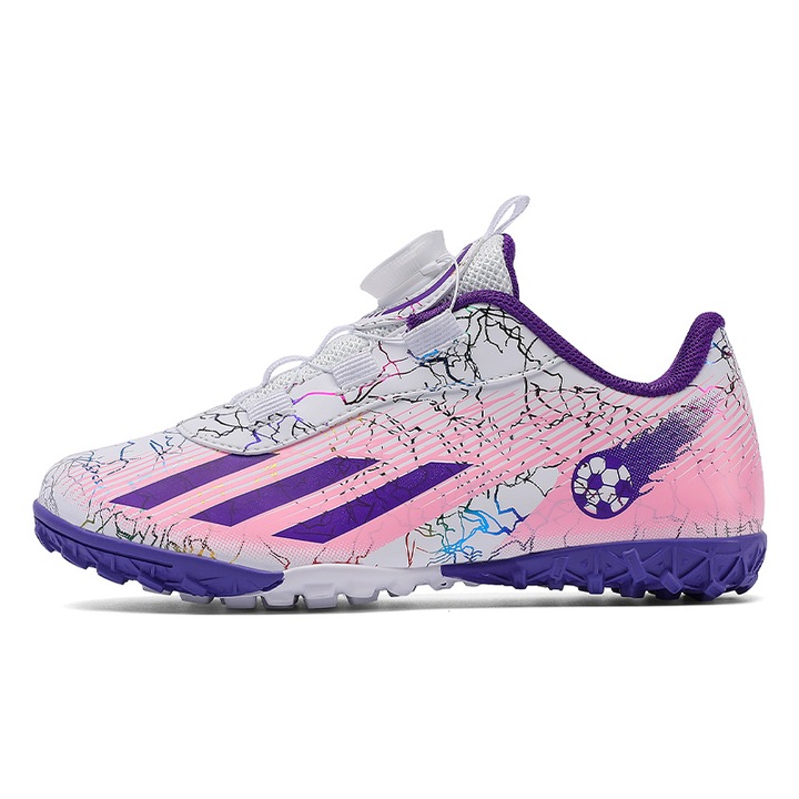 Ghete Fotbal Pantofi de Sport Pentru Copii, Alb/Roz