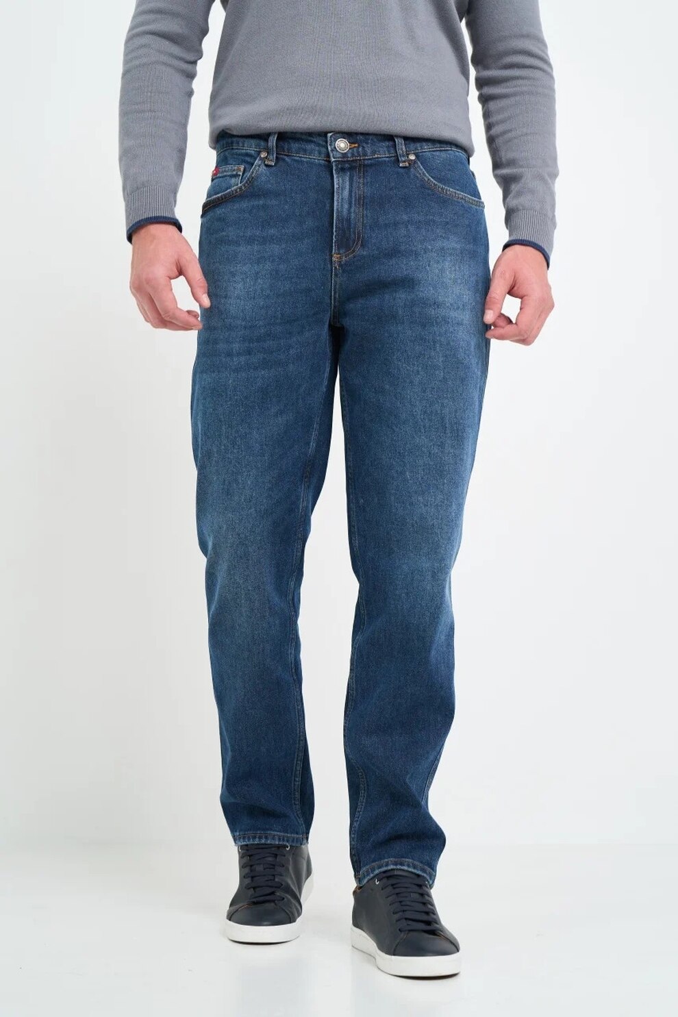 Lee Cooper, Blugi relaxed fit, Bleumarin, W30-L32