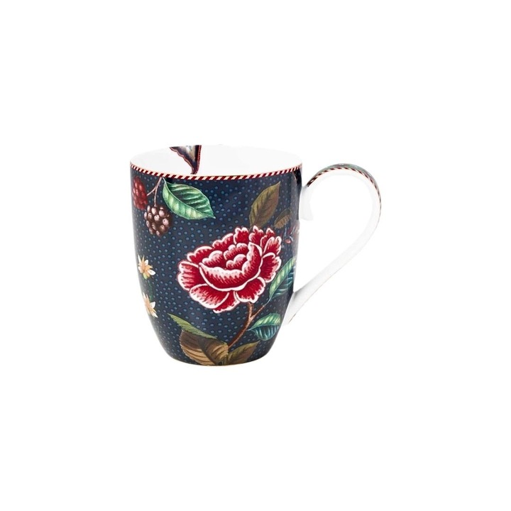 Cana portelan, Pip Studio, Blue, 450ml, colectia Berry Blues