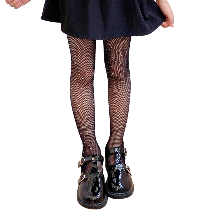 Dresuri Stralucitoare Anacool 1 pereche, Negru stralucitor