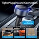 Зарядно за кола, VENTION, Бързо, 3 в 1 с USB C/Lightning кабел+USB C интерфейс, 60W, Черно