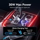 Зарядно за кола, VENTION, Бързо, 3 в 1 с USB C/Lightning кабел+USB C интерфейс, 60W, Черно