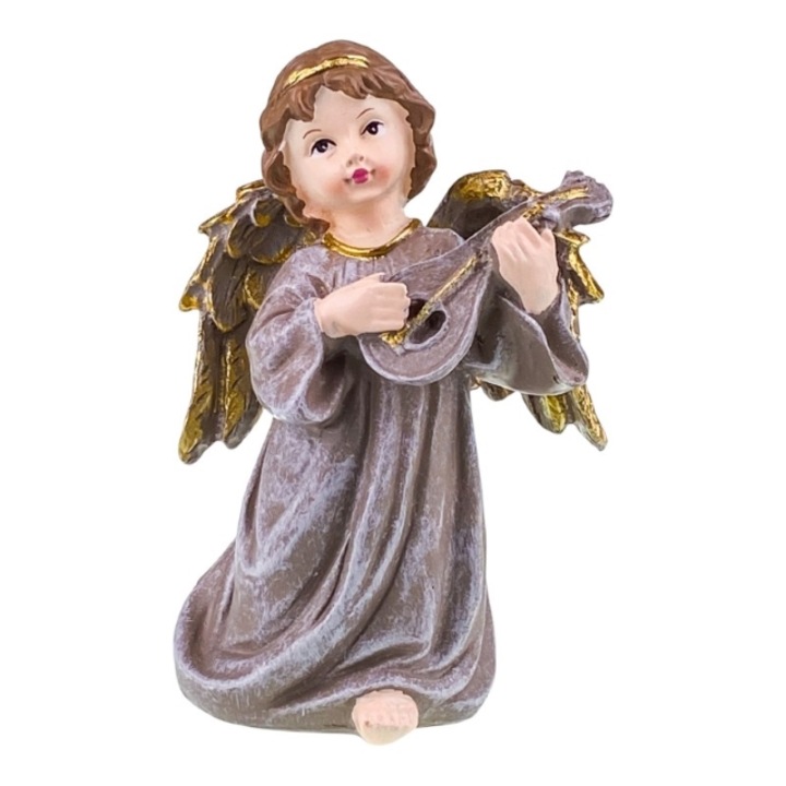 Gyanta angyal hangszerekkel, 13x20 cm M1