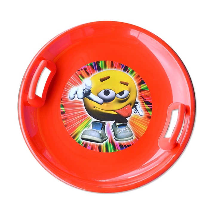 Tobogan copii, MARMAT, Okragly Slizgacz Jabluszko, rosu, usor de transportat