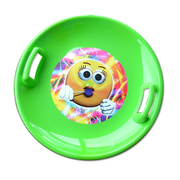 Tobogan copii, MARMAT, Okragly Slizgacz Jabluszko, verde, usor de transportat