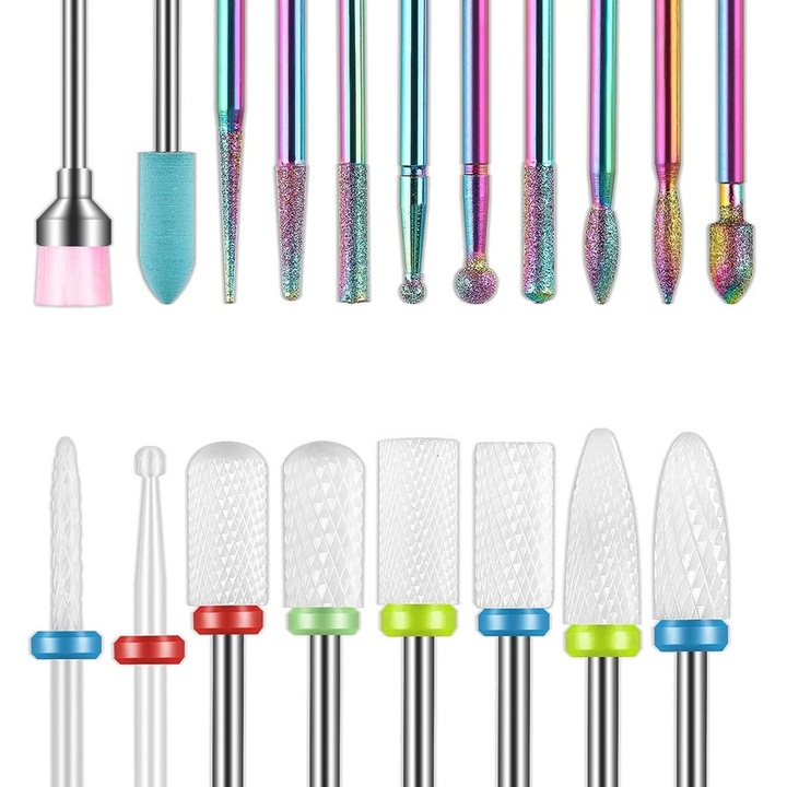 Комплект от 19 накрайника за електрическа пила Luoistu, диамант, керамика