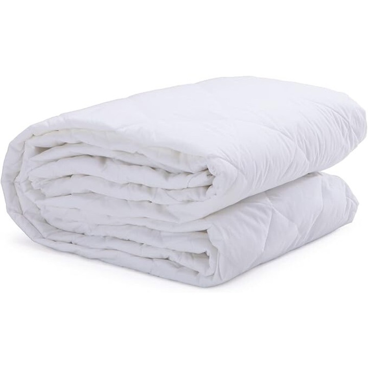 Pilota Duo 4 Anotimpuri, Microfibra, Alb, 180x200 cm – Confort pentru Tot Anul, pilota de 250 g + pilota detasabila150 g