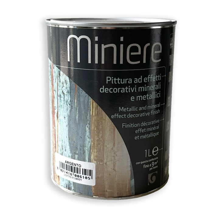 Vopsea decorativa, Adicolor, Miniere, Argento, 1L