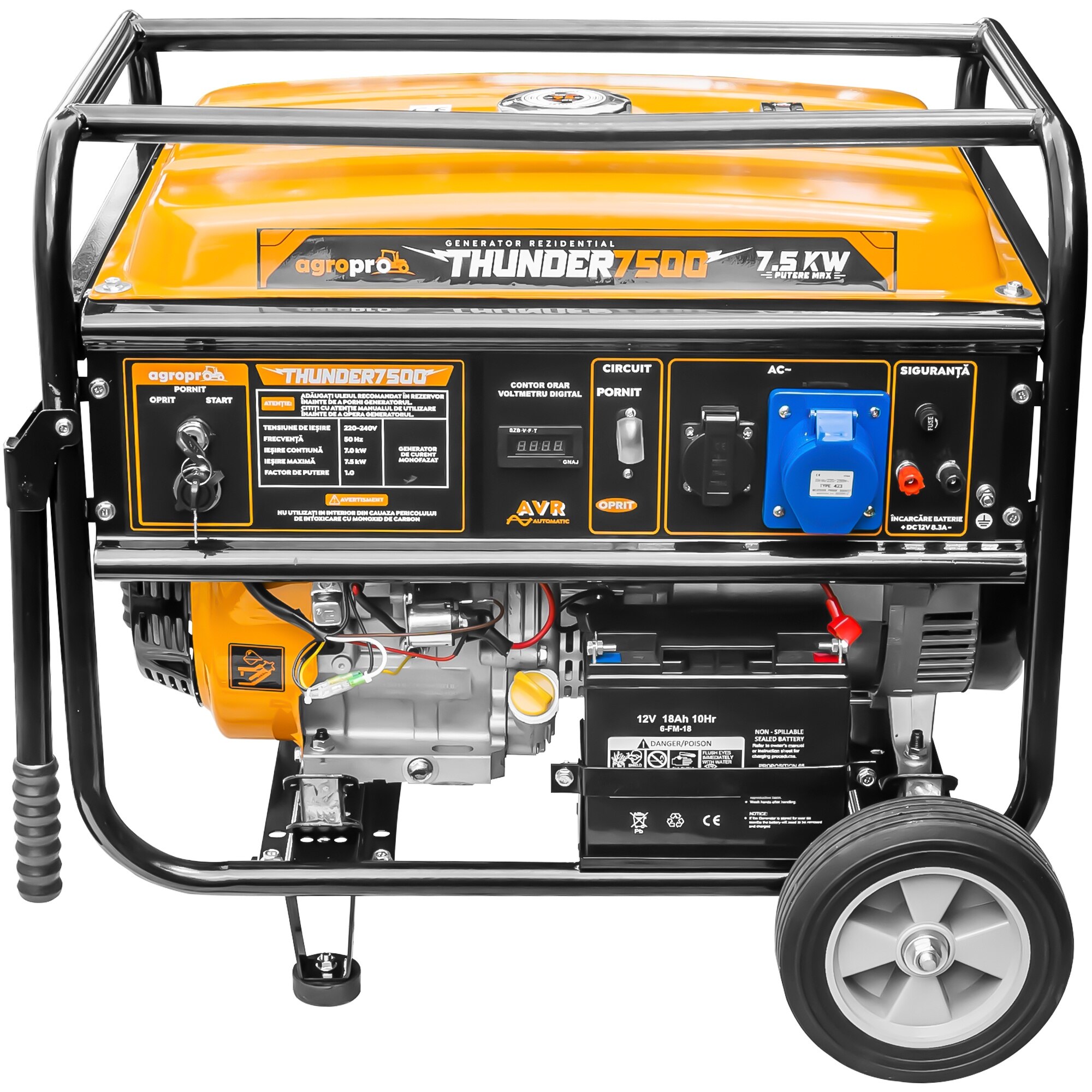 Generator 7.5 kW cu automatizare ATS, AgroPro THUNDER 7500, benzina ...
