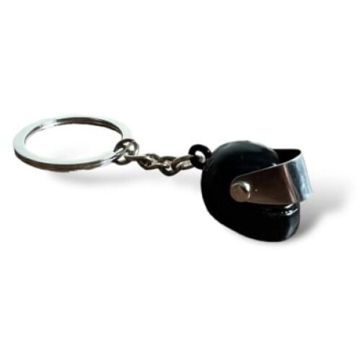 Fekete motoros sisak kulcstartó kulcstartó