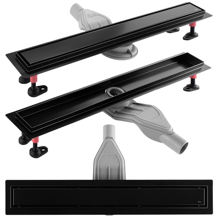 Сифон за душ, Rea, Neox Superflow Black 90см