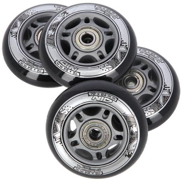 Комплект колела PU 72x24mm, Nils Extreme, 82A, ABEC 9, 4 броя