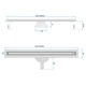 Rigola dus, Rea, Neox Slim pro NICKIEL BRUSH 50 cm, Otel Periat