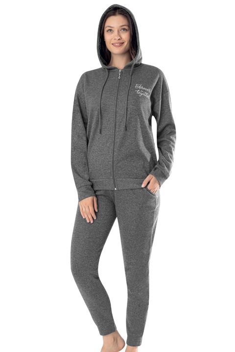 Trening dama, Azize, polyester, bej inchis, 2XL INTL, Gri