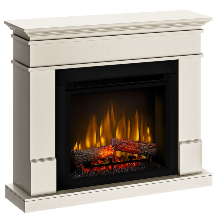 Antik lisszaboni elektromos kandalló SLIM LINE 110x95x25cm, 3D Dimplex Optiflame XHD23 elektromos kandallóval és hanggal