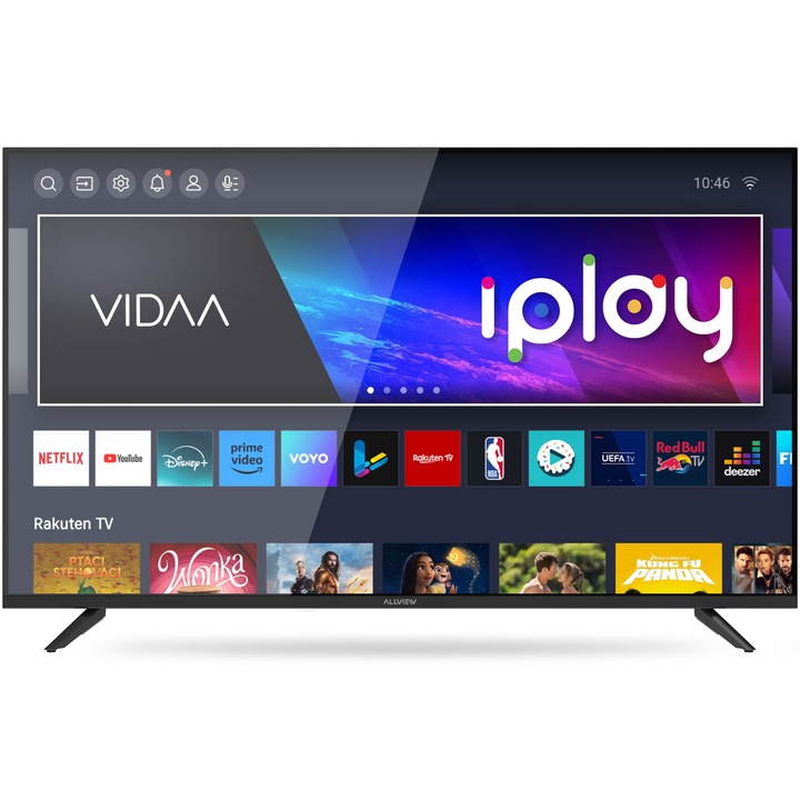 Телевизор Allview QLED 43iPlay6200 U, 43" (109 см), Smart, 4K Ultra HD, клас F