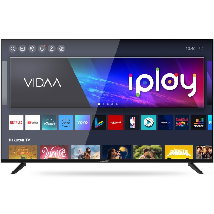 Телевизор Allview QLED 55iPlay6200 U, 55" (139 cm), Smart, 4K Ultra HD, Class E