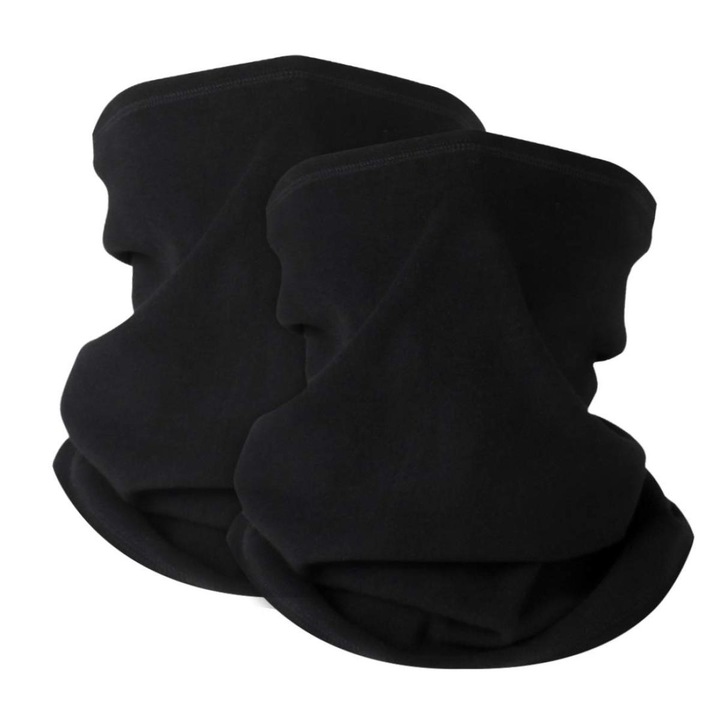 Set 2 esarfe unisex, multifunctionale, multicolor, 24x22cm