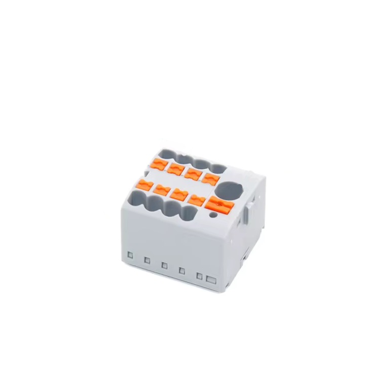 8 db 2,5 mm-es PTFIX csatlakozó a DIN-sínen