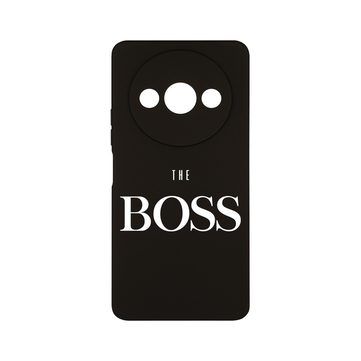 BestCase® Husa Slim Premium Silicon 1.2MM, Compatibila Cu Xiaomi Redmi A3, The Boss, Microfibra in interior, Antisoc, Protectie camera si ecran, PB 1612