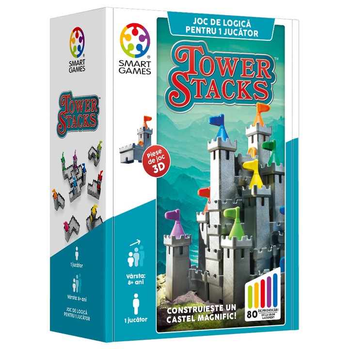 Joc Smart Games - Tower Stacks, lb. romana