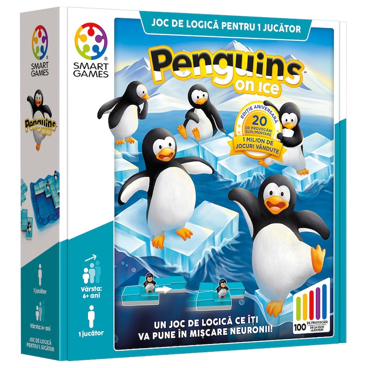Joc Smart Games - Penguins on Ice, lb. romana