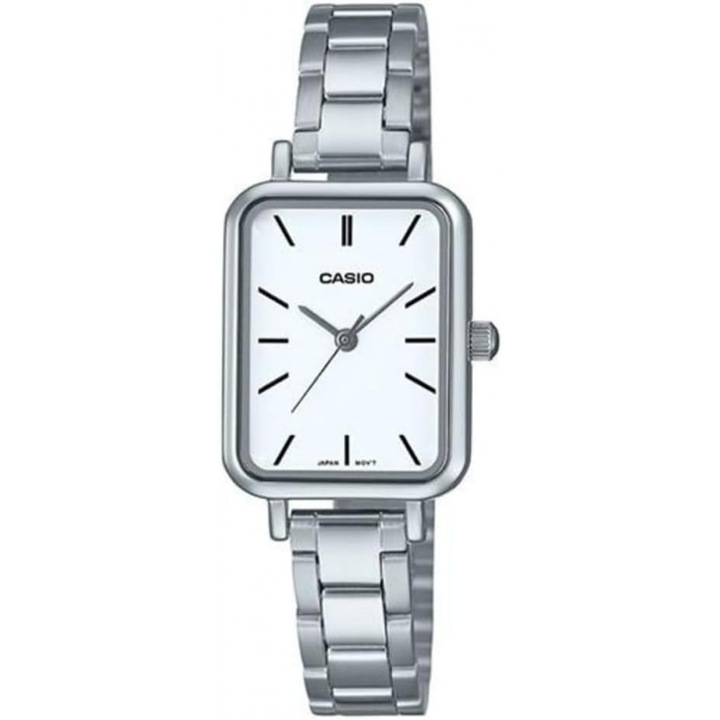 Дамски часовник, Casio, Collection LTP-V0 LTP-V009D-7EUDF, Бял, Сребрист,