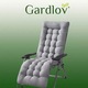 Perna matlasata pentru sezlong de gradina, Gardlov, stabila cu fixare prin curele, dimensiune universala 173 x 50 x 5 cm, Gri