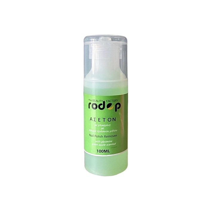 Dizolvant unghii, Rodop the Beauty Factory, cu glicerina si aroma de miere verde, 100 ml