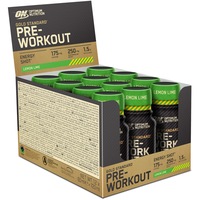 Pre Workout Shot Optimum Nutrition 100% Gold Standard, aroma lamaie si lamaie verde (12 buc x 60ml)