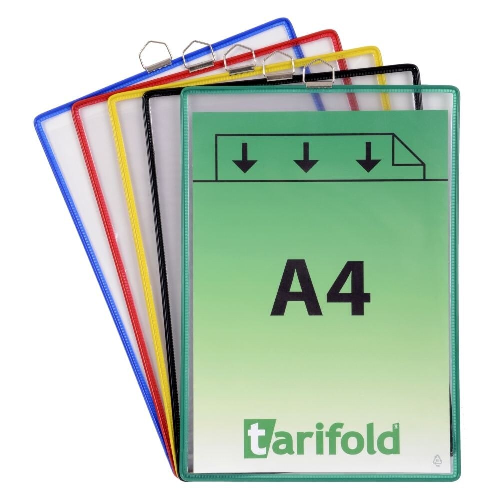 Set buzunare de prezentare Tarifold Hanging A4 vertical, 5 bucati asortate