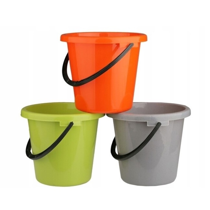 Galeata plastic rotunda 12L, Jagiello, mix culori