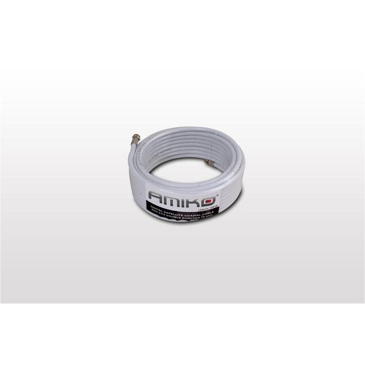 Amiko RG6W10CCS40 koax kábel 10m 2 db F-csatlakozóval