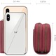 Портфейл за кредитни карти с RFID блокировка, елегантен минималистичен органайзер за карти от естествена кожа със сигурни слотове за карти и защита с цип