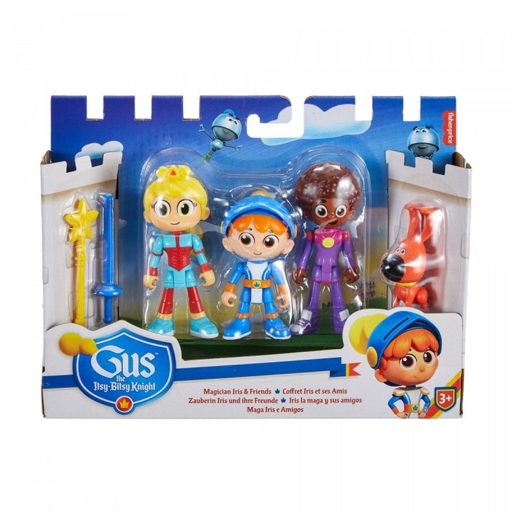 Set de 4 figurine Gus Little Great Knight Iris, Mattel, 10cm
