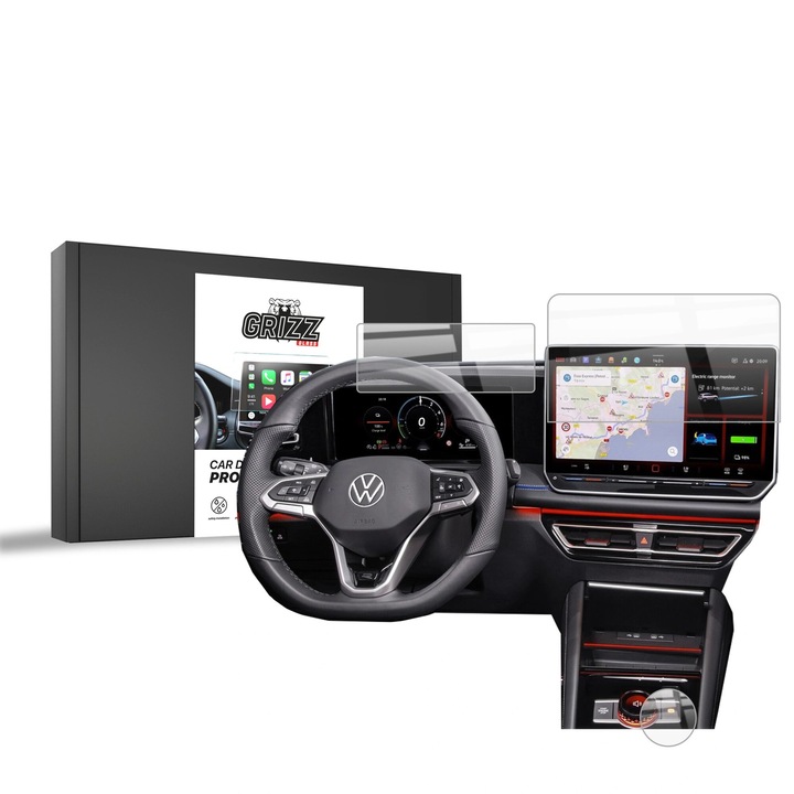 Folie protectie display, Grizz Glass. pentru Volkswagen VW Tayron 15" 2024